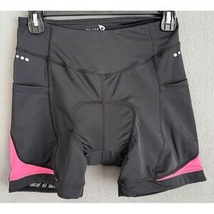 Baleaf Cyclin Padded Short Medium Black  Pockets Compression Spandex Active Wear